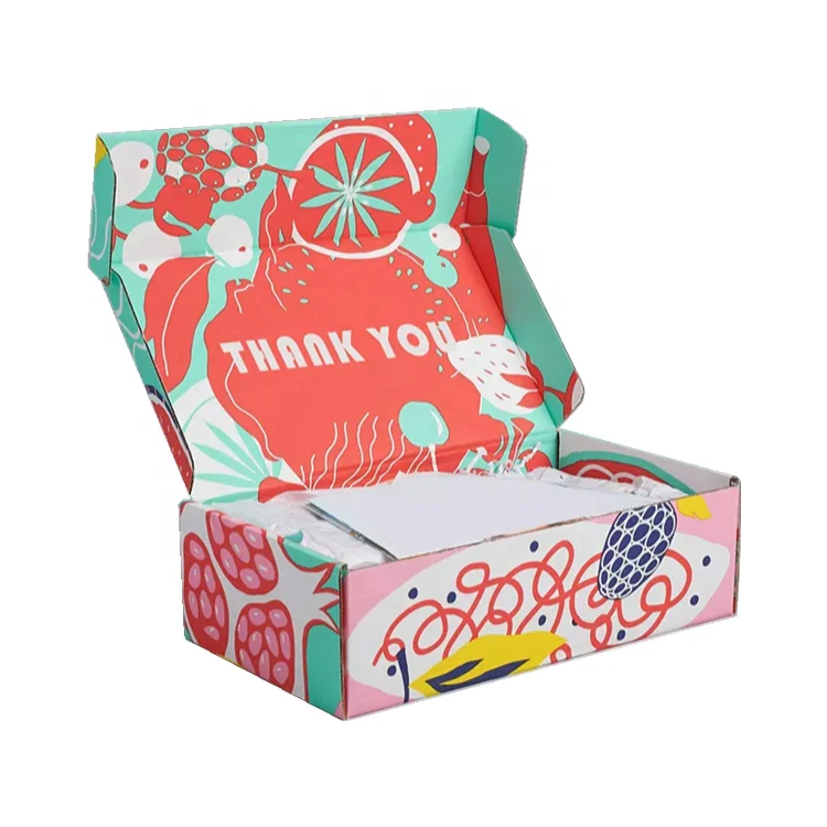 Corrugated gift box can be customized simple folding clothing packaging mailer box