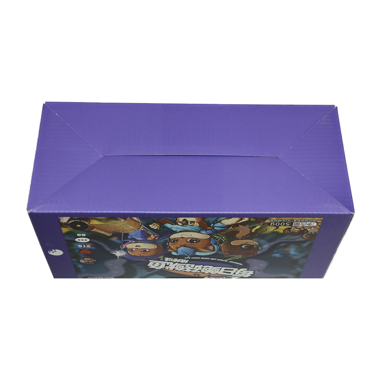 Custom Printing Glossy Lamination Toys Paper Cardboard Packaging Storage Box Withe Handle