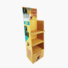 Folding Eco-friendly Durable Corrugated Paper Snack Display Shelf Printing