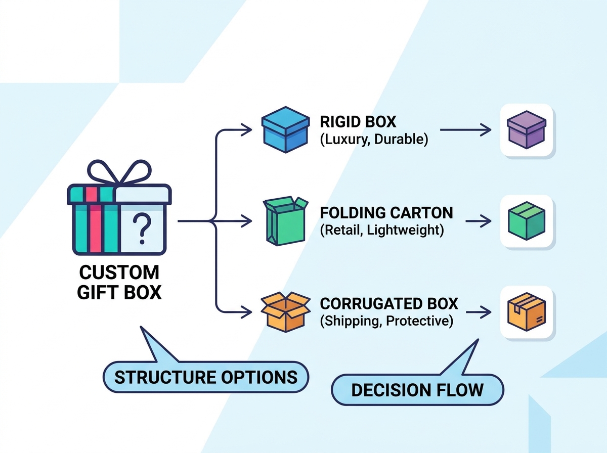 custom gift box structural design and assembly