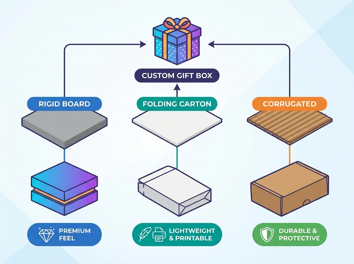 Custom Gift Box Packaging Materials
